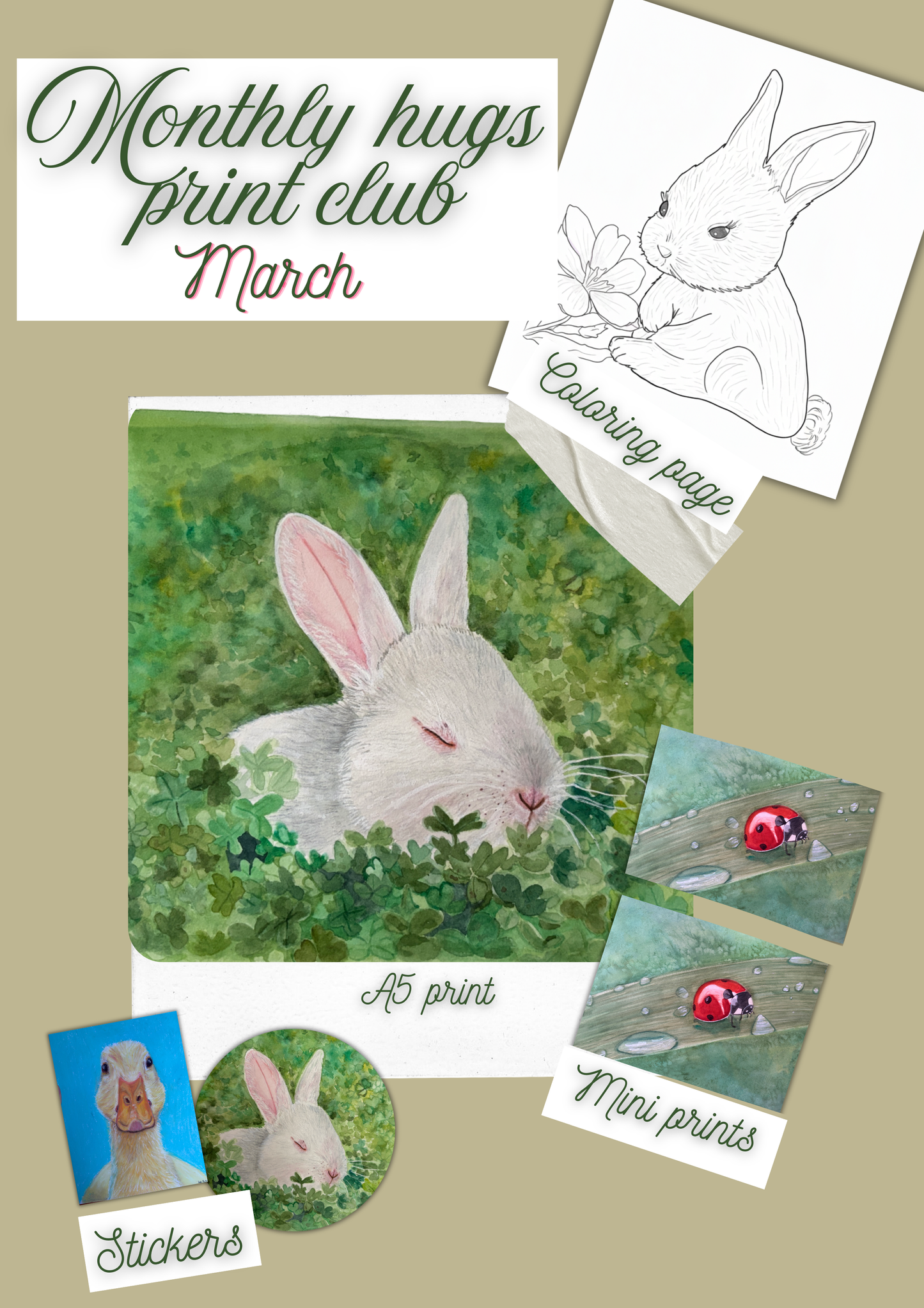 March - Sleeping Bunny