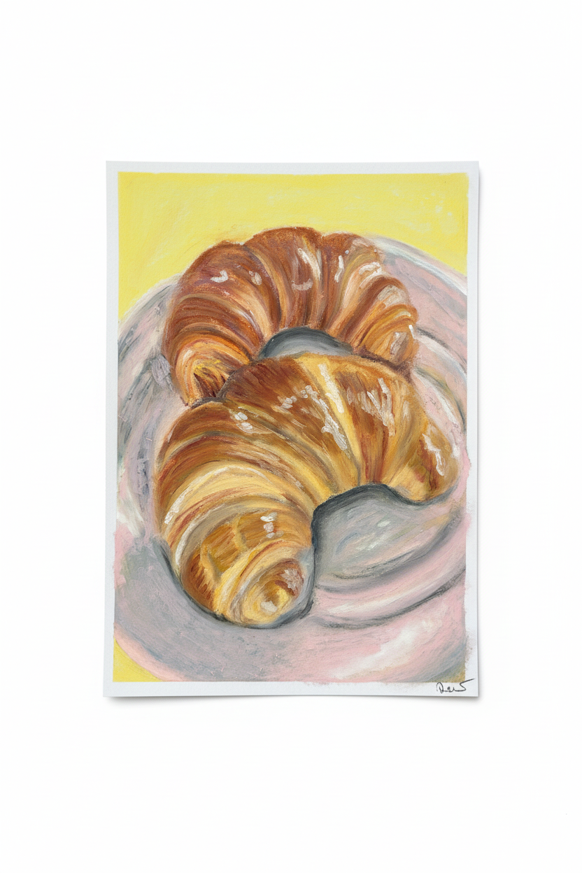 Croissants – upravená fotka