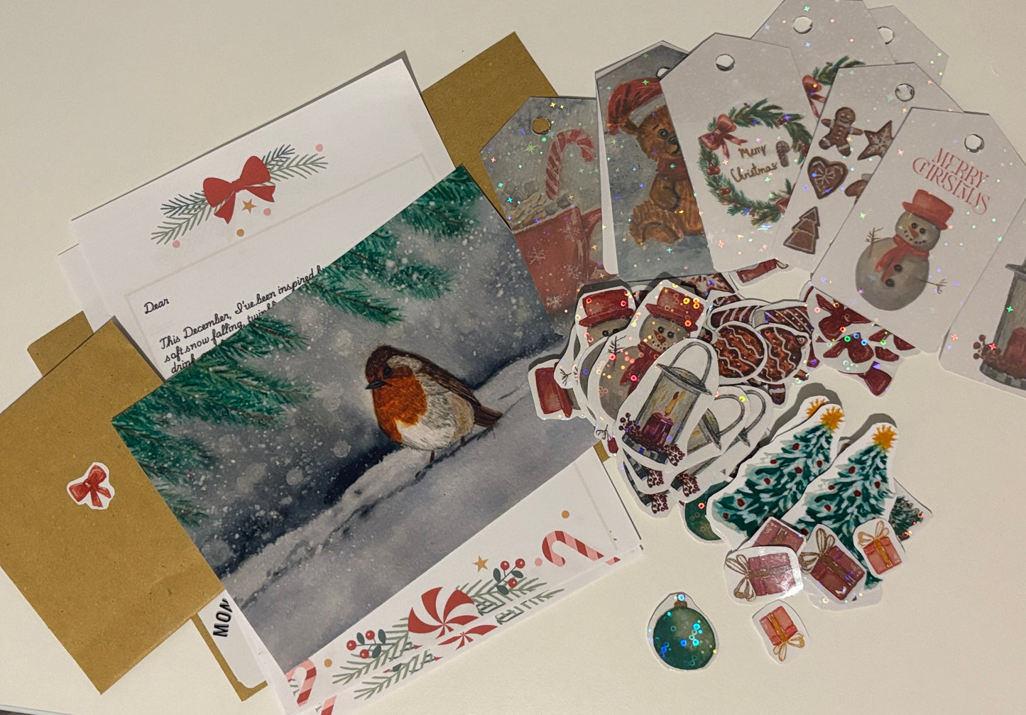 December - robin print