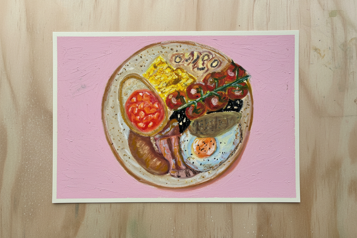 Full Irish Breakfast - flat lay